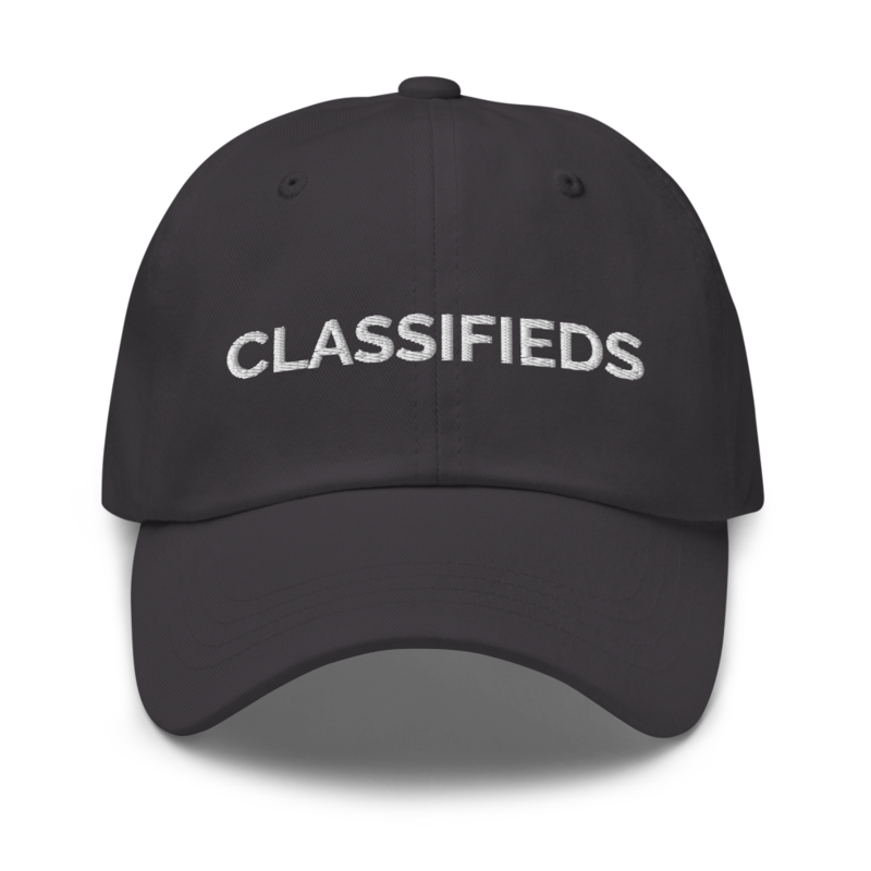 Classifieds Hat - Dark Grey
