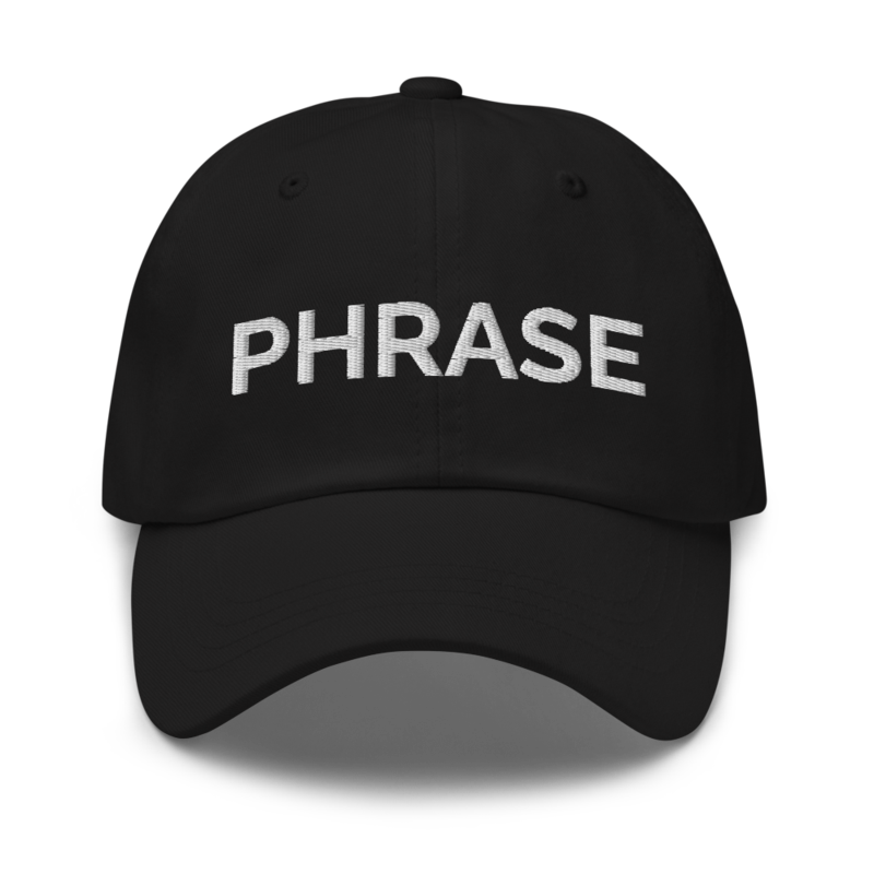 Phrase Hat - Black