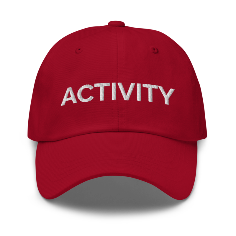Activity Hat - Cranberry