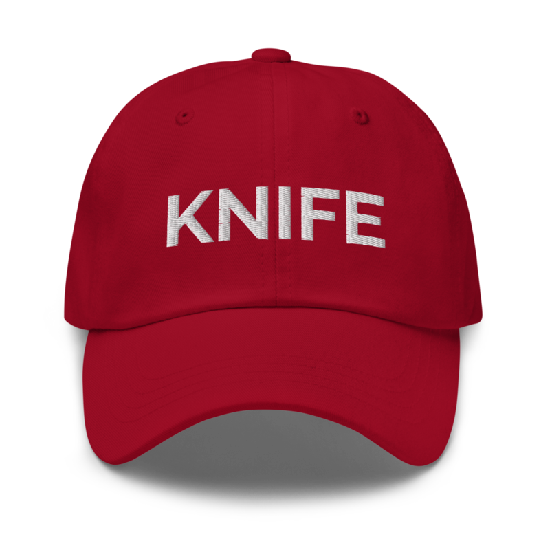 Knife Hat - Cranberry