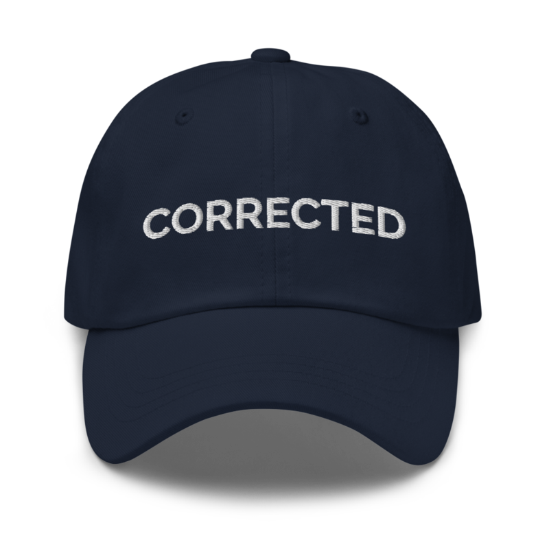 Corrected Hat - Navy