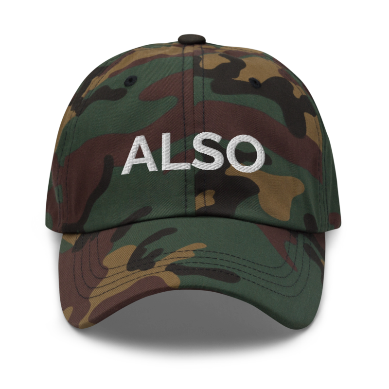 Also Hat - Green Camo