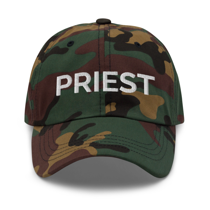 Priest Hat - Green Camo