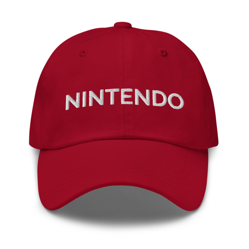 Nintendo Hat - Cranberry