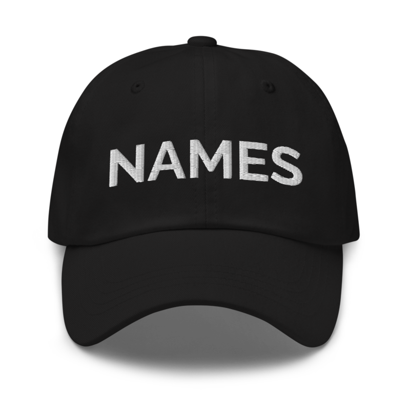 Names Hat - Black