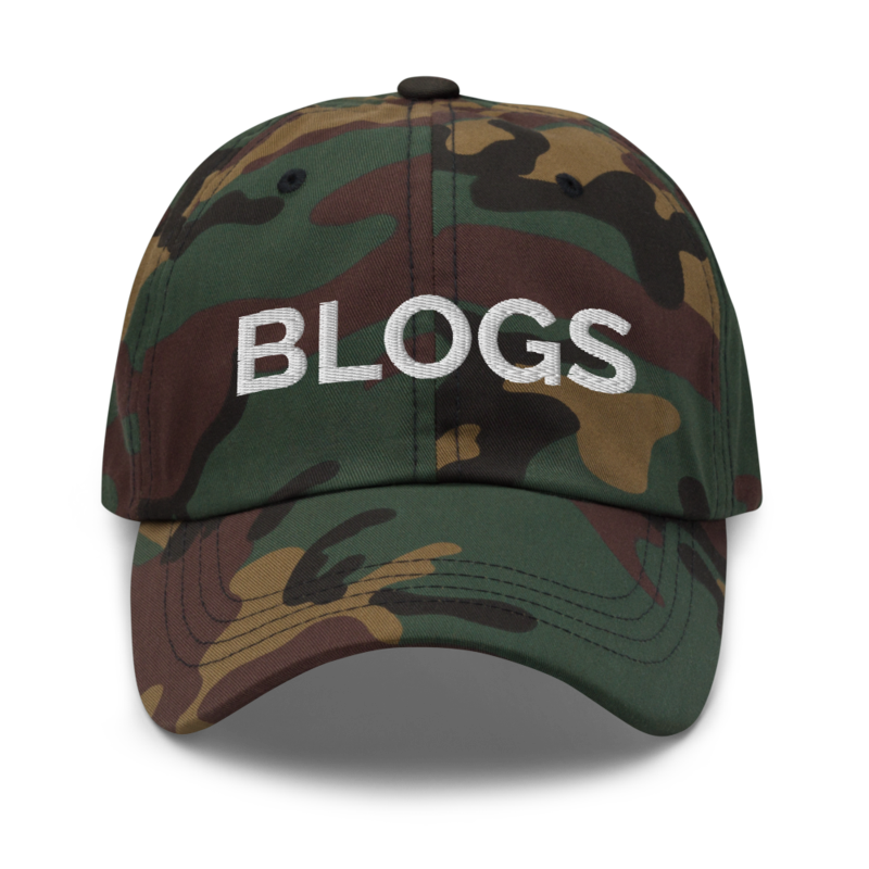 Blogs Hat - Green Camo