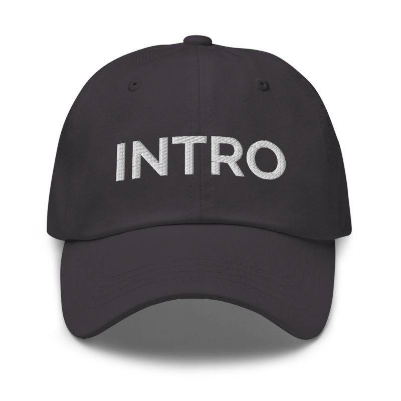 Intro Hat - Dark Grey