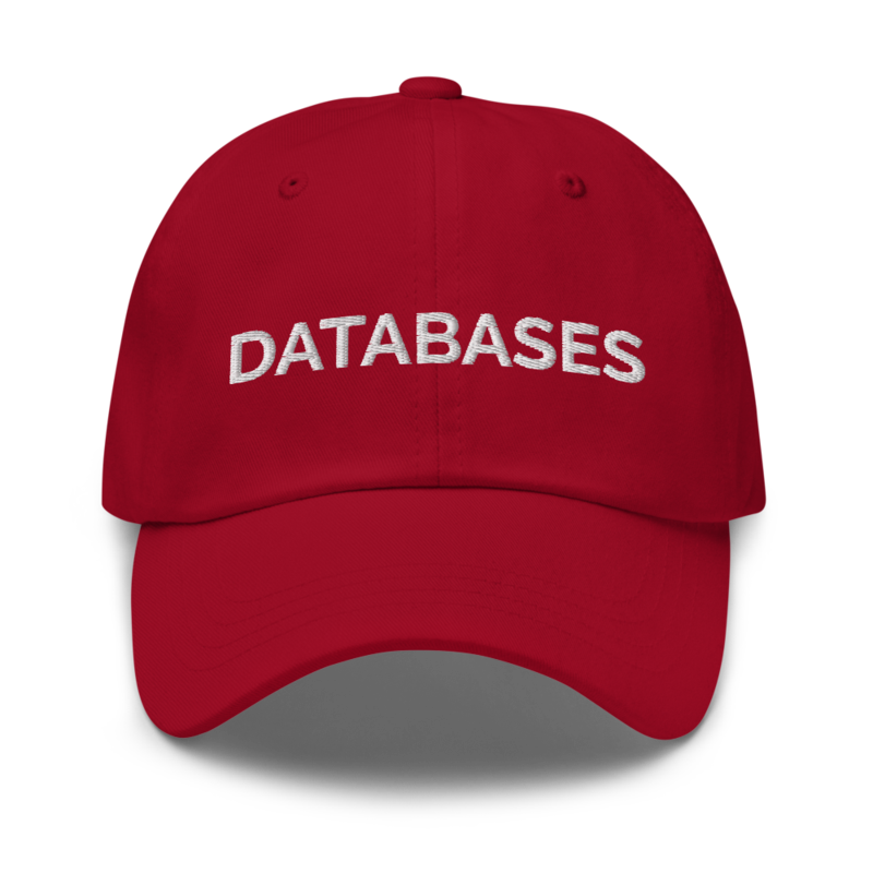 Databases Hat - Cranberry