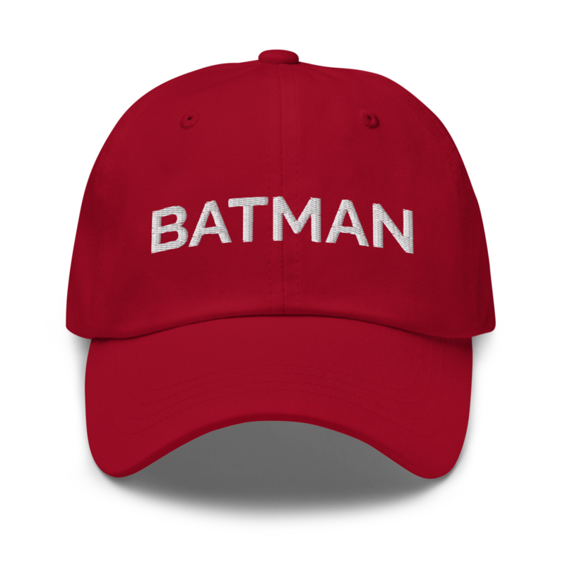 Batman Hat - Cranberry