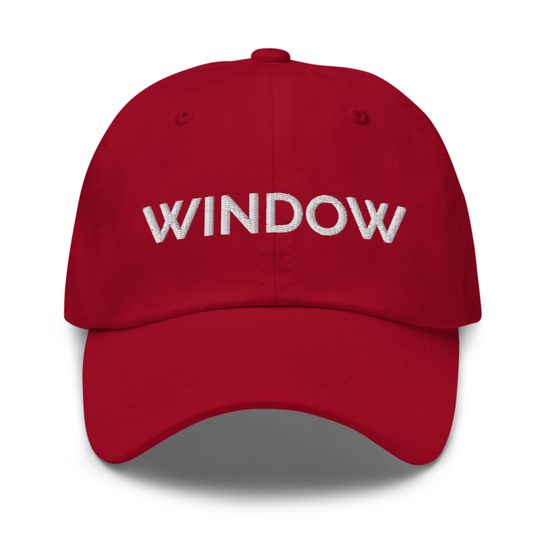 Window Hat - Cranberry