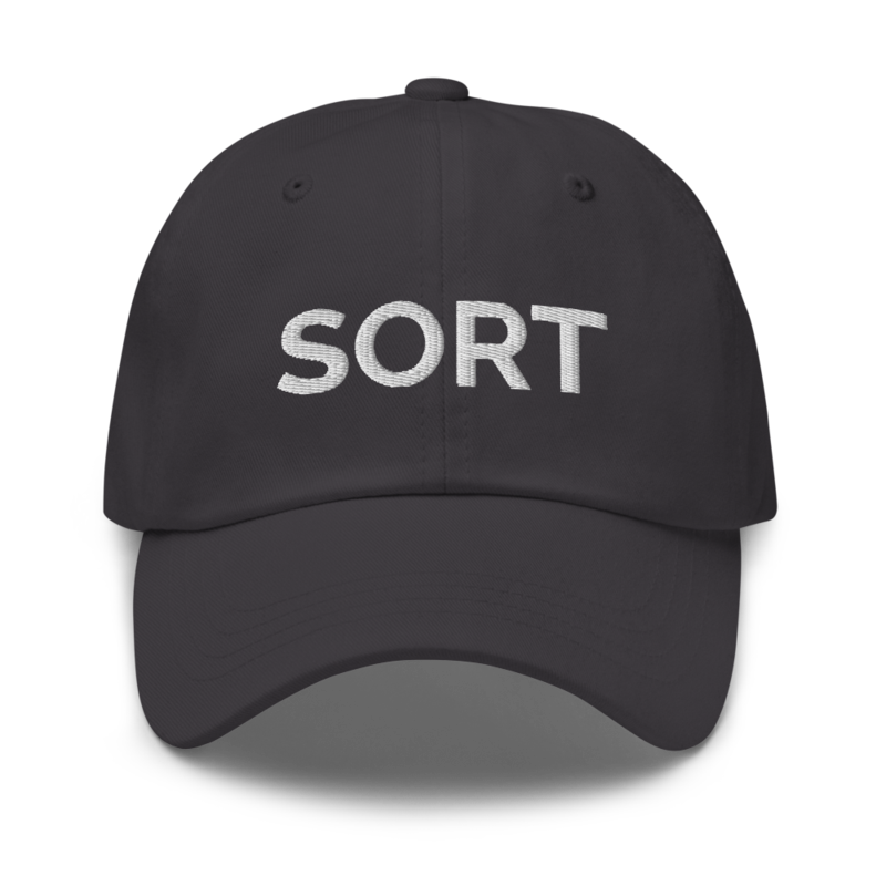 Sort Hat - Dark Grey