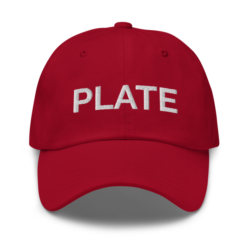 Plate Hat - Cranberry