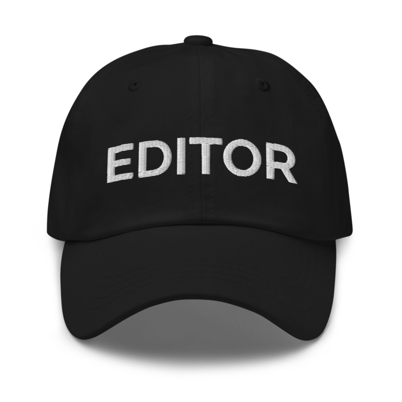 Editor Hat - Black