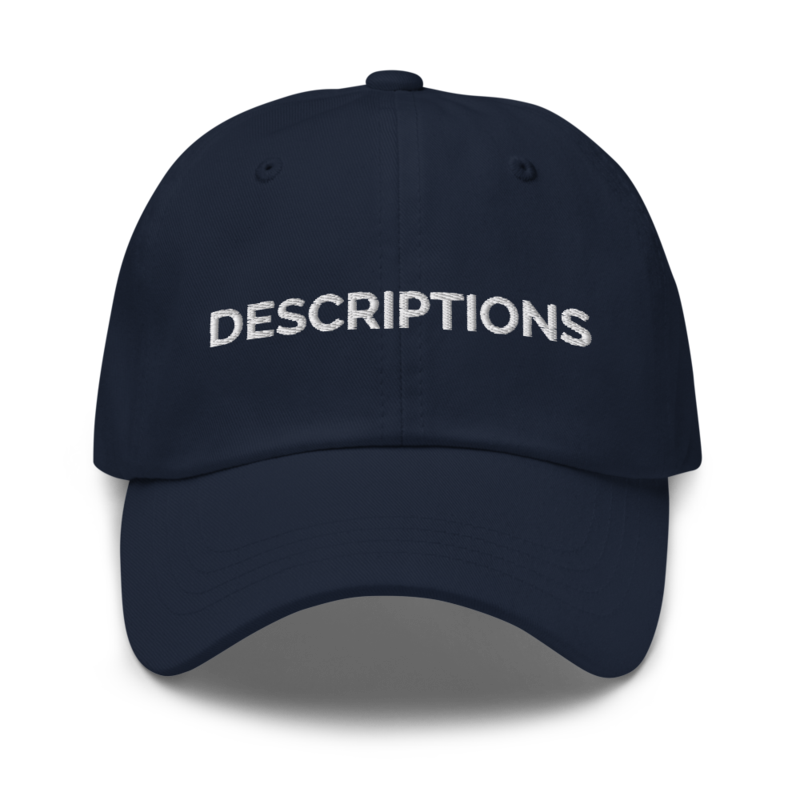 Descriptions Hat - Navy