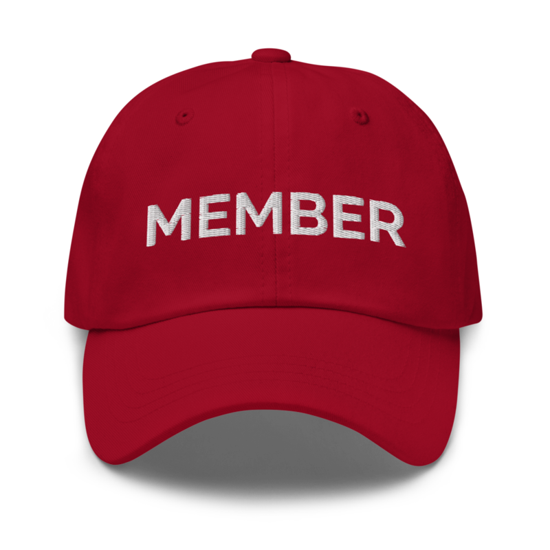 Member Hat - Cranberry