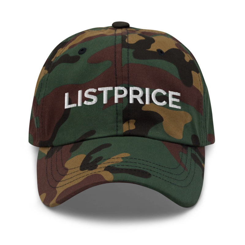 Listprice Hat - Green Camo