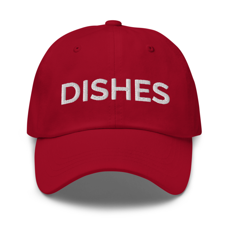 Dishes Hat - Cranberry