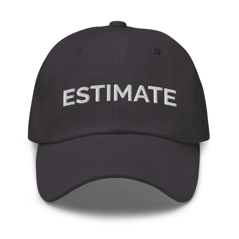 Estimate Hat - Dark Grey