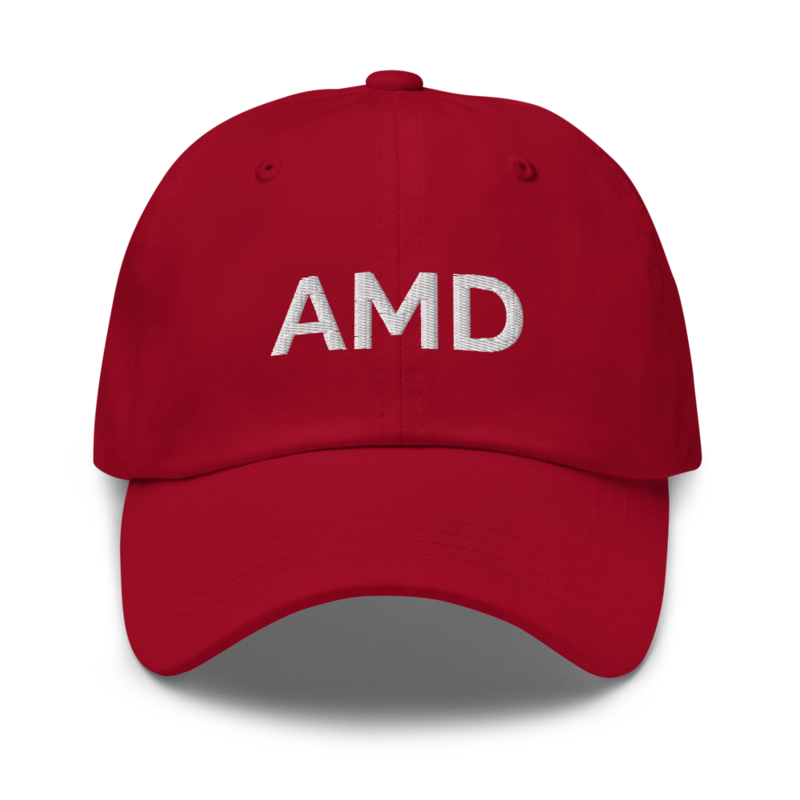 Amd Hat - Cranberry