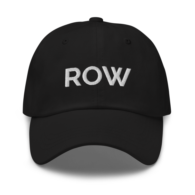 Row Hat - Black