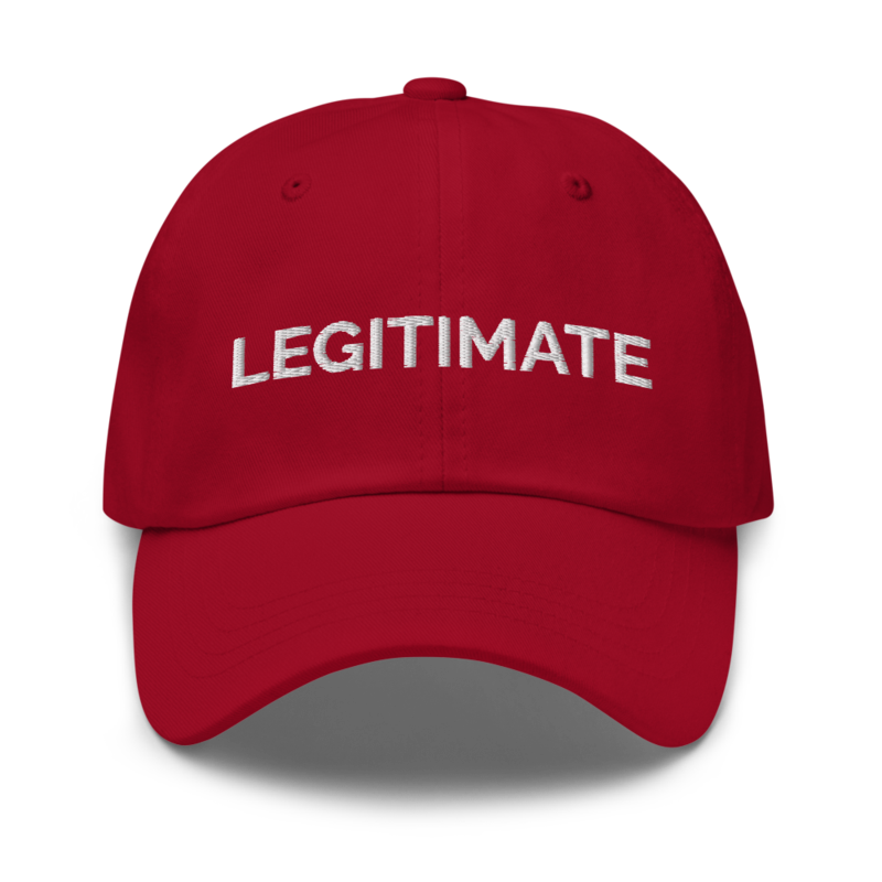 Legitimate Hat - Cranberry