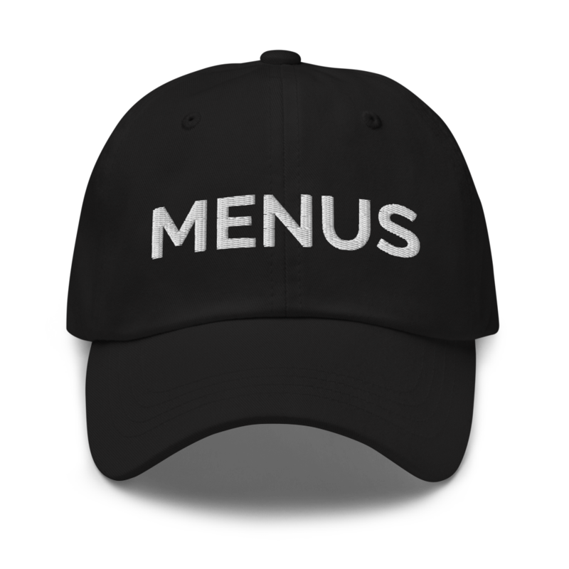 Menus Hat - Black