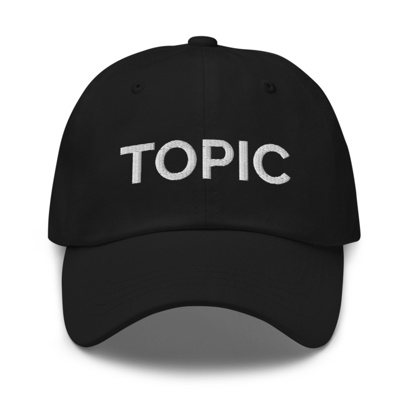 Topic Hat - Black