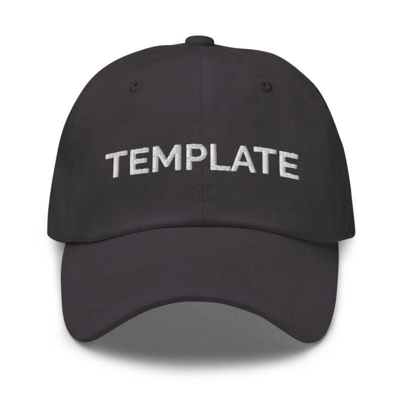Template Hat - Dark Grey