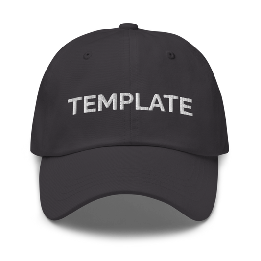 Template Hat - Dark Grey
