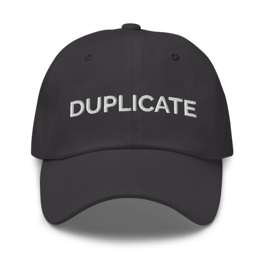 Duplicate Hat - Dark Grey
