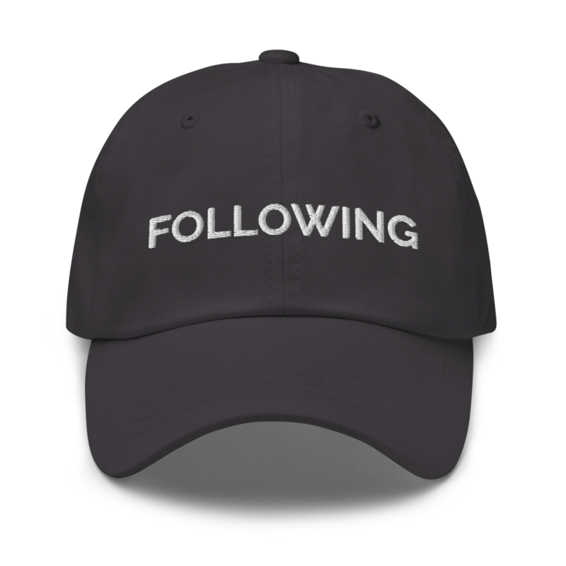 Following Hat - Dark Grey