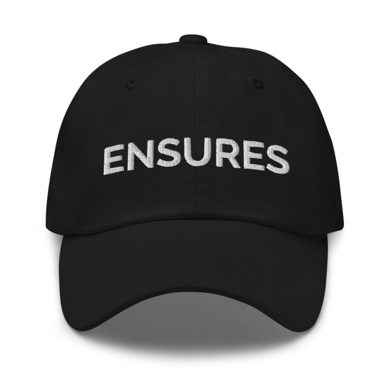 Ensures Hat - Black