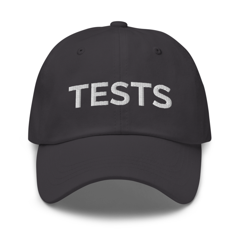 Tests Hat - Dark Grey