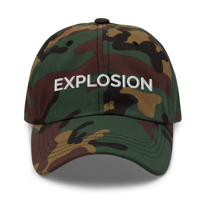 Explosion Hat - Green Camo