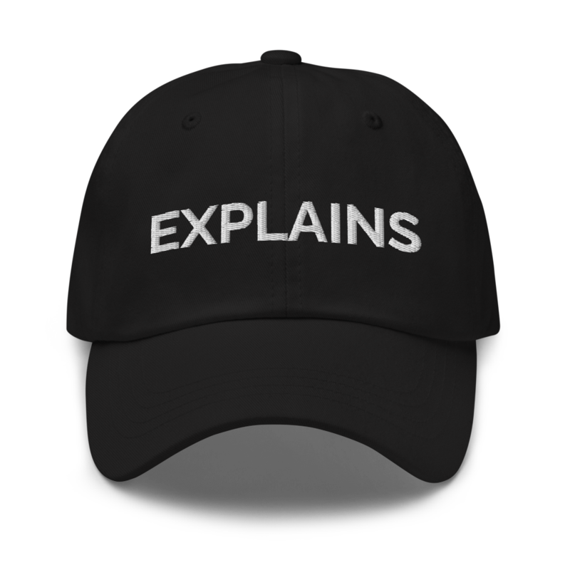 Explains Hat - Black