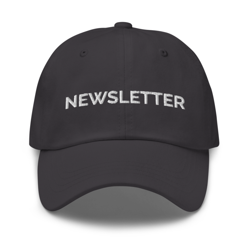 Newsletter Hat - Dark Grey