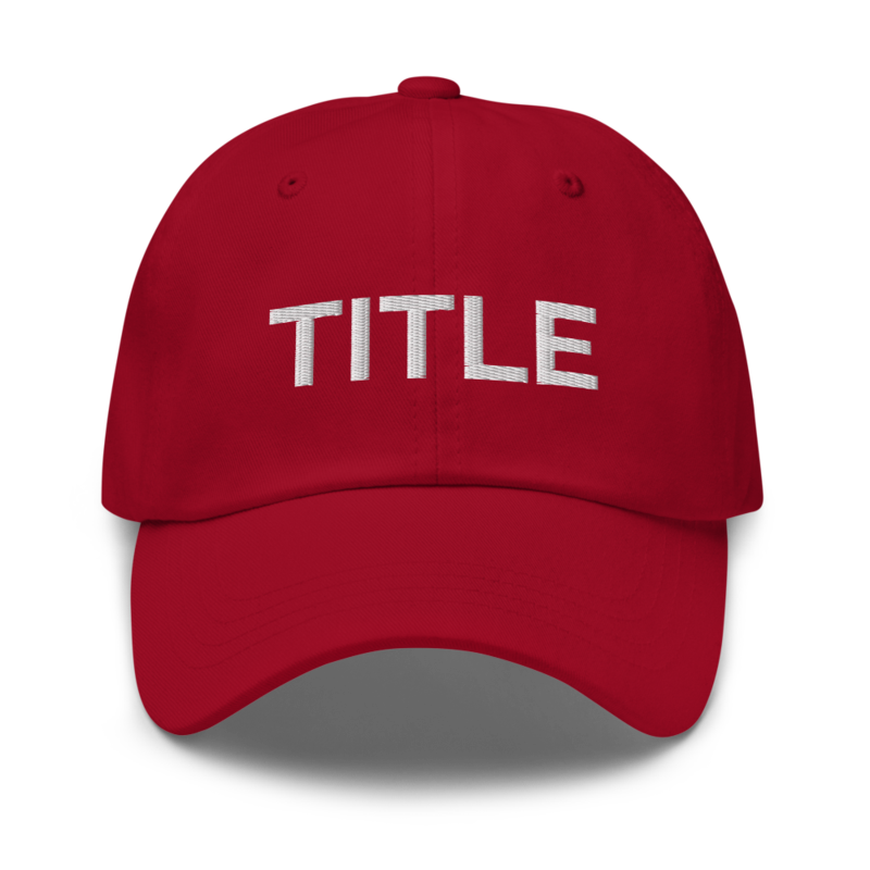 Title Hat - Cranberry