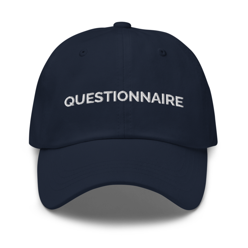 Questionnaire Hat - Navy