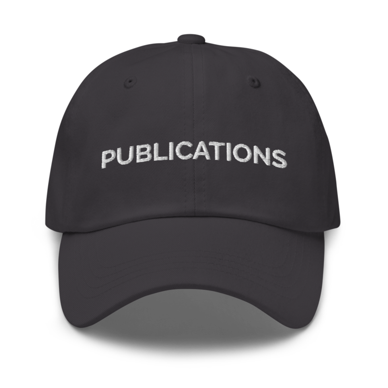 Publications Hat - Dark Grey