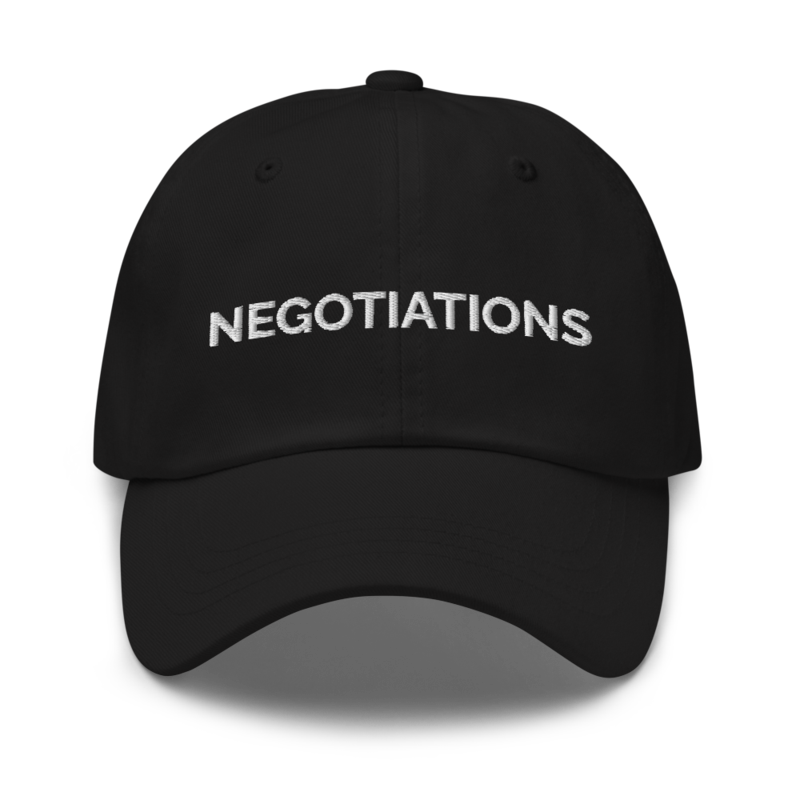 Negotiations Hat - Black