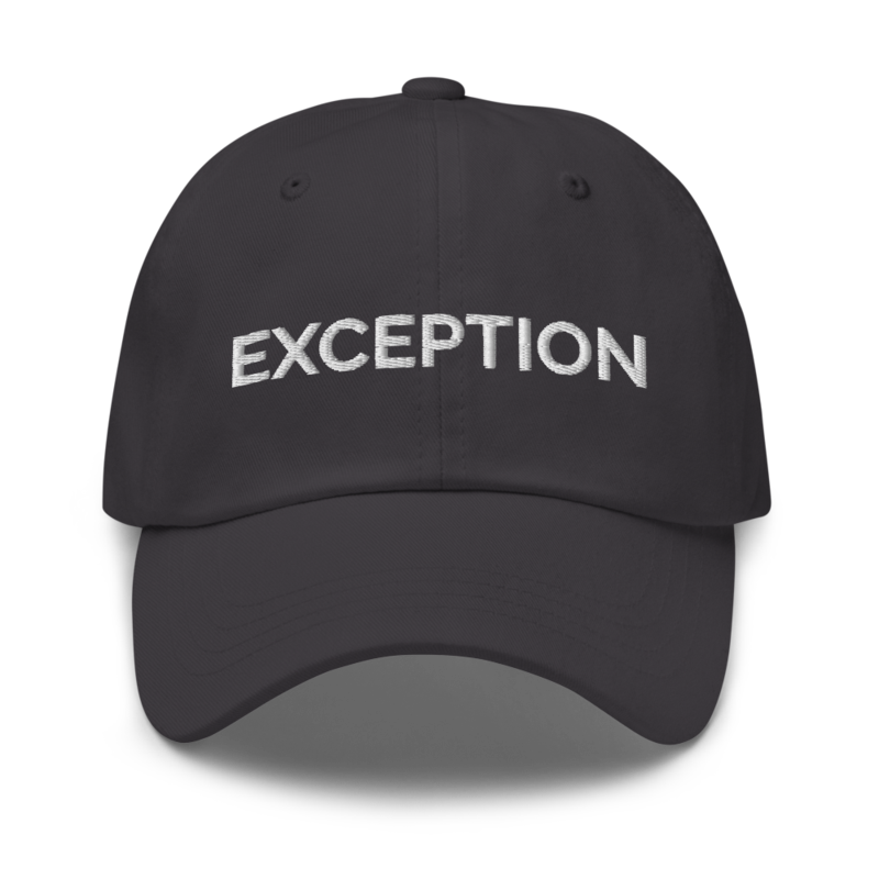 Exception Hat - Dark Grey