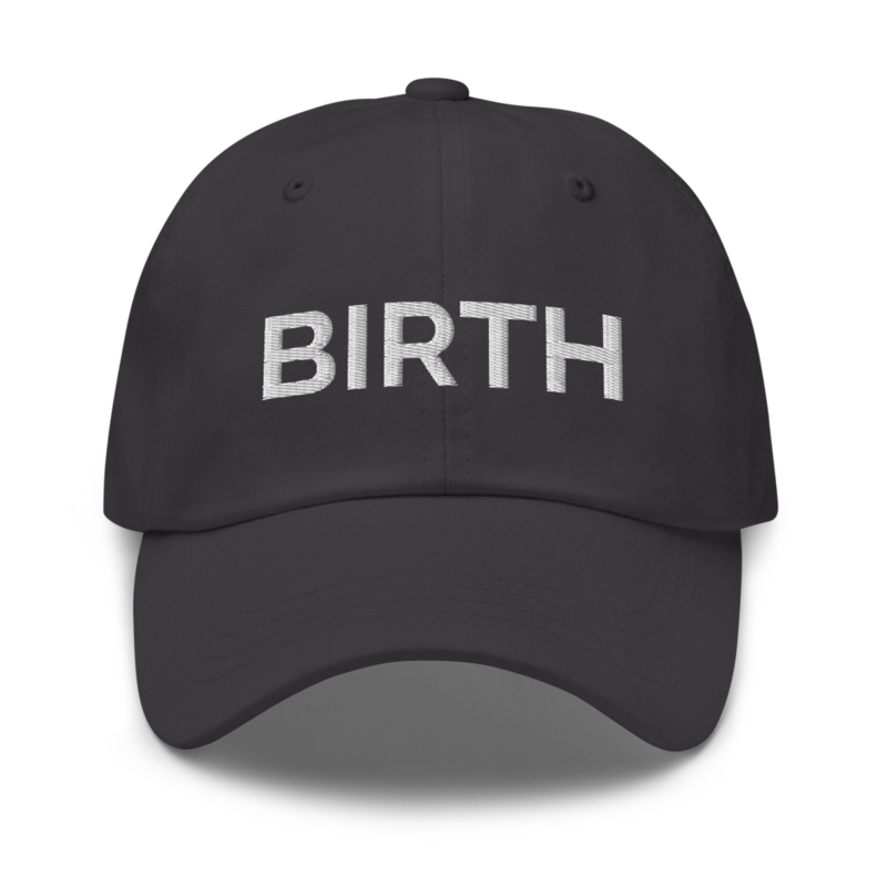 Birth Hat - Dark Grey