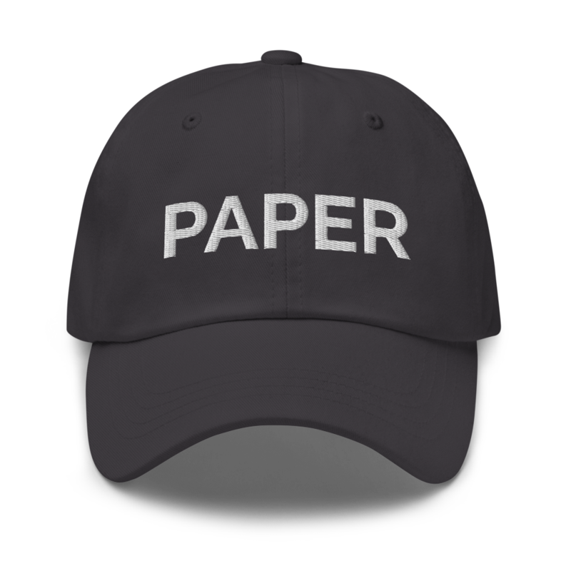 Paper Hat - Dark Grey