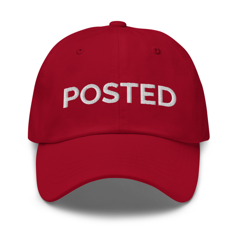 Posted Hat - Cranberry