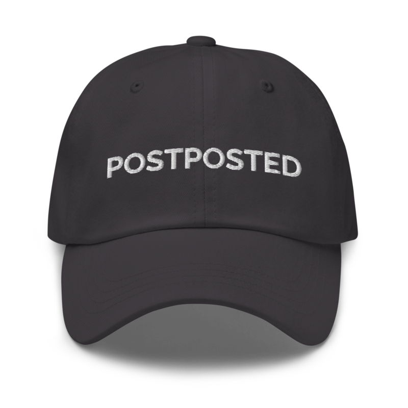 Postposted Hat - Dark Grey