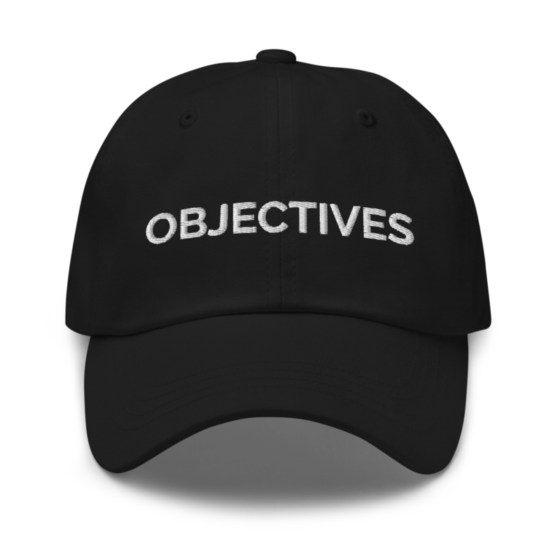 Objectives Hat - Black