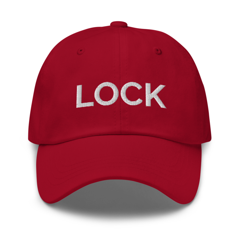 Lock Hat - Cranberry