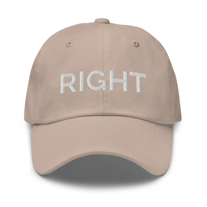 Right Hat - Stone