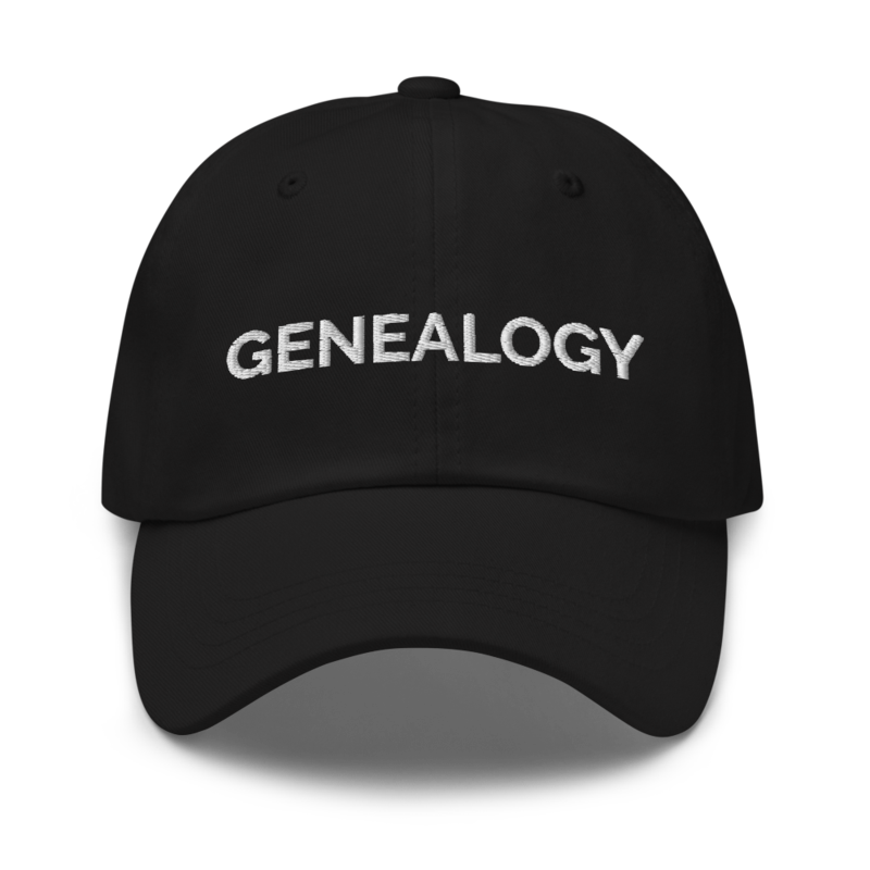 Genealogy Hat - Black
