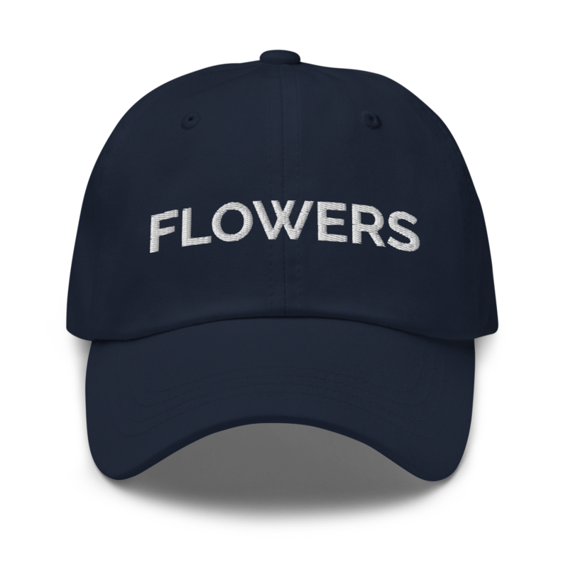 Flowers Hat - Navy